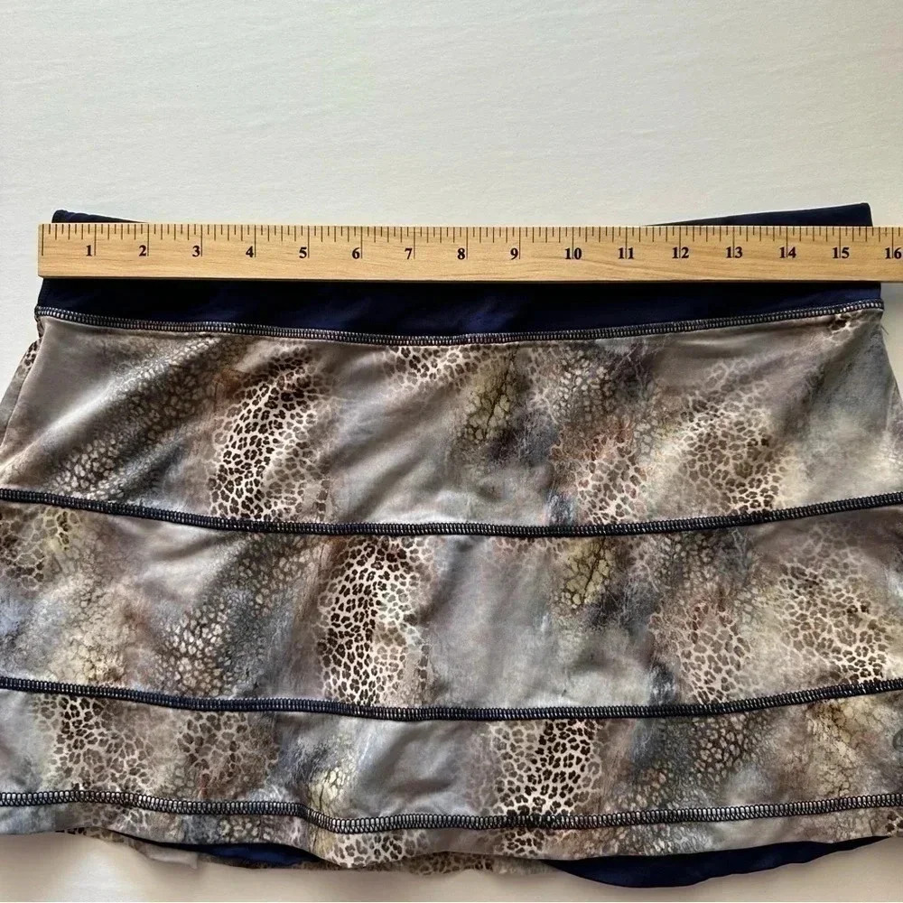 Sofibella Navy Blue‎ Animal Print Skort Size XL - Picture 4 of 6